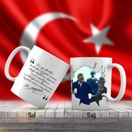 Asil Hediyelik Sobet Eden-Mustafa Kemal Atatürk-Atatürkün Sözleri -Kupa Bardak