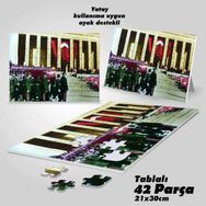 Asil Hobi 10 Kasım 1938 Anıtkabir-Atatürk-Yapboz-Ayak Destekli Çerçeveli 42 Parça Puzzle
