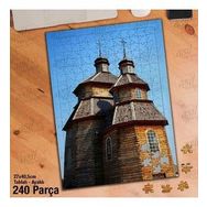 Asil Hobi Ahşap Manastır-Kilise-Mimari Yapı Yapboz-Ayak Destekli Çerçeveli 240 Parça Puzzle