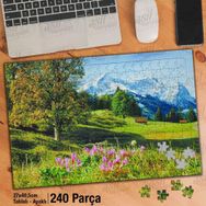 Asil Hobi Almanya-Bavyera Alpleri-Doğa Yapboz-Ayak Destekli Çerçeveli 240 Parça Puzzle