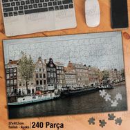 Asil Hobi Amsterdam-Mimari Yapı-Manzara-Deniz-Yapboz-Ayak Destekli 240 Parça Puzzle