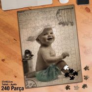 Asil Hobi Aşçı Bebek-Retro-Mutfak-Kepçe Yapboz-Ayak Destekli Çerçeveli 240 Parça Puzzle