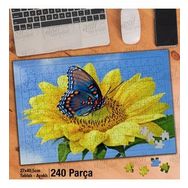 Asil Hobi Ay Çiçeği-Kelebek-Gökyüzü-Doğa Yapboz-Ayak Destekli Çerçeveli 240 Parça Puzzle