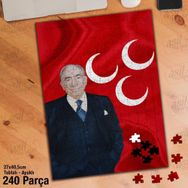 Asil Hobi Başbuğ Alparslan Türkeş Yapboz-Ayak Destekli Çerçeveli 240 Parça Puzzle