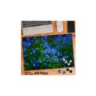 Asil Hobi Beni Unutma Çiçeği-Mavi Çiçek-Kır Yapboz-Ayak Destekli Çerçeveli 240 Parça Puzzle