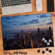 Asil Hobi Binalar-Şehir-Cityscape-Şehir-Manzara Yapboz-Ayak Destekli Çerçeveli 240 Parça Puzzle