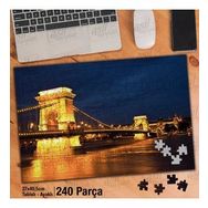 Asil Hobi Budapeşte-Zincir Köprüsü Ve Buda Kalesi Yapboz-Ayak Destekli Çerçeveli 240 Parça Puzzle