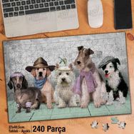 Asil Hobi Can Dostlar-Sevimli Hayvanlar Yapboz-Ayak Destekli Çerçeveli 240 Parça Puzzle