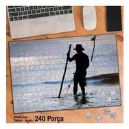 Asil Hobi Deniz-Adam Silüeti-Doğa-Manzara Yapboz-Ayak Destekli Çerçeveli 240 Parça Puzzle
