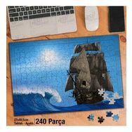 Asil Hobi Deniz-Dalgalar-Gemi-Yelken-Doğa Yapboz-Ayak Destekli Çerçeveli 240 Parça Puzzle