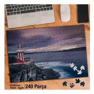 Asil Hobi Deniz Feneri-Sarp Kayalıklar-Doğa Yapboz-Ayak Destekli Çerçeveli 240 Parça Puzzle