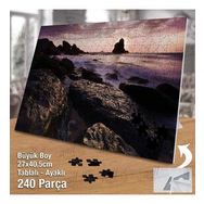 Asil Hobi Deniz-Kayalıklar-Doğa-Manzara Yapboz-Ayak Destekli Çerçeveli 240 Parça Puzzle