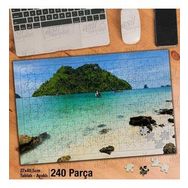 Asil Hobi Deniz Ortasında Ada-Tekne-Doğa-Manzara-Yapboz-Ayak Destekli 240 Parça Puzzle