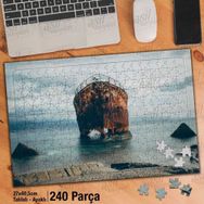 Asil Hobi Deniz-Terk Edilmiş Eski Gemi-Doğa Yapboz-Ayak Destekli Çerçeveli 240 Parça Puzzle