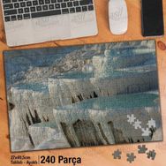 Asil Hobi Denizli-Pamukkale-Turistlik Yer Yapboz-Ayak Destekli Çerçeveli 240 Parça Puzzle