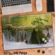 Asil Hobi Dere-Irmak-Taşlar-Doğa-Manzara Yapboz-Ayak Destekli Çerçeveli 240 Parça Puzzle