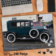 Asil Hobi Eski Model Araba-Nostalji-Antika Yapboz-Ayak Destekli Çerçeveli 240 Parça Puzzle