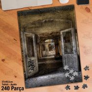 Asil Hobi Eski-Terk Edilmiş Yer-Hdr-Kapı Yapboz-Ayak Destekli Çerçeveli 240 Parça Puzzle