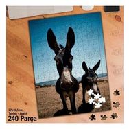 Asil Hobi Eşşek-Sıpa-Hayvan-Doğa Yapboz-Ayak Destekli Çerçeveli 240 Parça Puzzle