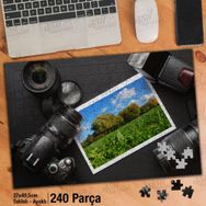 Asil Hobi Fotoğraf Makinesi-Kadraj-Doğa-Resim Yapboz-Ayak Destekli Çerçeveli 240 Parça Puzzle