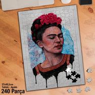 Asil Hobi Frida Kahlo Yapboz-Ayak Destekli Çerçeveli 240 Parça Puzzle