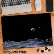 Asil Hobi Galaksi-Gezegen-Bilim Yapboz-Ayak Destekli Çerçeveli 240 Parça Puzzle