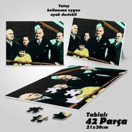 Asil Hobi Gazi Mustafa Kemal Atatürk Ve Manevi Kızı Ülkü-Yapboz-Ayak Destekli 42 Parça Puzzle