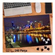 Asil Hobi Gökdelen-Mimari-Deniz-Yansıma-Şehir Yapboz-Ayak Destekli Çerçeveli 240 Parça Puzzle