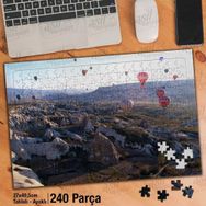 Asil Hobi Gökyüzünde Balon Şöleni-Manzara-Doğa Yapboz-Ayak Destekli Çerçeveli 240 Parça Puzzle
