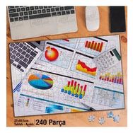 Asil Hobi Grafikler-Çizelgeler-İş Tablosu-Ofis Yapboz-Ayak Destekli Çerçeveli 240 Parça Puzzle