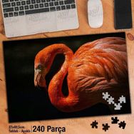 Asil Hobi Hayvan-Flamingo-Güzel Kuş Yapboz-Ayak Destekli Çerçeveli 240 Parça Puzzle