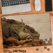Asil Hobi Hayvan-Vahşi Yaşam-Sürüngen Kertenkele Yapboz-Ayak Destekli Çerçeveli 240 Parça Puzzle