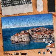 Asil Hobi Hırvatistan-Deniz-Evler-Mimari-Manzara Yapboz-Ayak Destekli Çerçeveli 240 Parça Puzzle