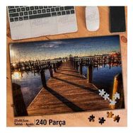 Asil Hobi Iskele-Liman-Geçit-Günbatımı-Sahil Yapboz-Ayak Destekli Çerçeveli 240 Parça Puzzle