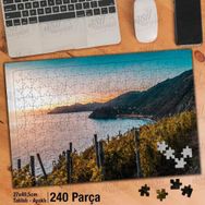 Asil Hobi İtalya-Koy-Kıyı-Deniz-Manzara Yapboz-Ayak Destekli Çerçeveli 240 Parça Puzzle