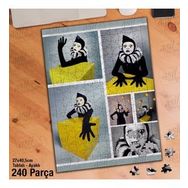 Asil Hobi Joker-Sirk-Gösteri-Eğlence-Yapboz-Ayak Destekli 240 Parça Puzzle