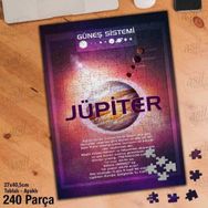 Asil Hobi Jüpiter Gezegeni-Güneş Sistemi-Evren Yapboz-Ayak Destekli Çerçeveli 240 Parça Puzzle