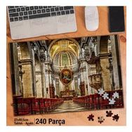 Asil Hobi Katedral Kilisesi-Hristiyanlık-Mimari Yapboz-Ayak Destekli Çerçeveli 240 Parça Puzzle