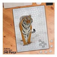 Asil Hobi Kış Manzarası-Kaplan-Doğa-Vahşi Yaşam Yapboz-Ayak Destekli Çerçeveli 240 Parça Puzzle