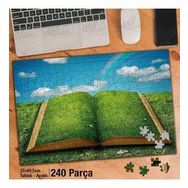 Asil Hobi Kitap-Çimen-Doğa-Manzara Yapboz-Ayak Destekli Çerçeveli 240 Parça Puzzle