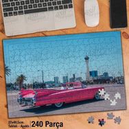 Asil Hobi Klasik Antika Araba-Otomobil-Tur Yapboz-Ayak Destekli Çerçeveli 240 Parça Puzzle