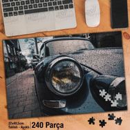 Asil Hobi Klasik Araba-Nostalji-Otomobil Yapboz-Ayak Destekli Çerçeveli 240 Parça Puzzle