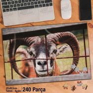 Asil Hobi Koç-Keçi-Çit-Hayvan-Tabiat Yapboz-Ayak Destekli Çerçeveli 240 Parça Puzzle