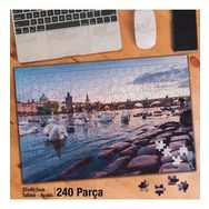 Asil Hobi Kuğu-Göl-Köprü-Manzara-Hayvan Yapboz-Ayak Destekli Çerçeveli 240 Parça Puzzle