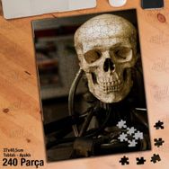 Asil Hobi Kurukafa-Kemik Yığını-Tamir Yapboz-Ayak Destekli Çerçeveli 240 Parça Puzzle