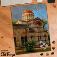 Asil Hobi Manastır-Kilise-İbadet-Mimari Yapı Yapboz-Ayak Destekli Çerçeveli 240 Parça Puzzle