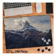 Asil Hobi Matterhorn Dağı-İsviçre-Alpler-Doğa Yapboz-Ayak Destekli Çerçeveli 240 Parça Puzzle