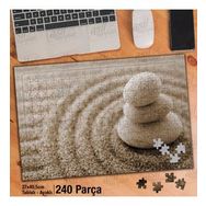 Asil Hobi Meditasyon-Kumun Üzerinde-Taşlar Yapboz-Ayak Destekli Çerçeveli 240 Parça Puzzle