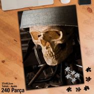 Asil Hobi Mekanizma-Kurukafa-Kemik Yapboz-Ayak Destekli Çerçeveli 240 Parça Puzzle