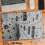 Asil Hobi Mimari Çizim-Küre-Kapı Ve Pencereler Yapboz-Ayak Destekli Çerçeveli 240 Parça Puzzle